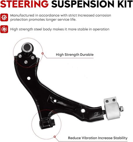 Front Lower Control Arms w/Ball Joint Outer Tie Rods Sway Bars Suspension Kit Fit for Chevy Equinox 2005-2009 Pontiac Torrent(3.4L) 2006-2009 Saturn Vue 2002-2007 K621129 K621136-6pcs in Kuwait