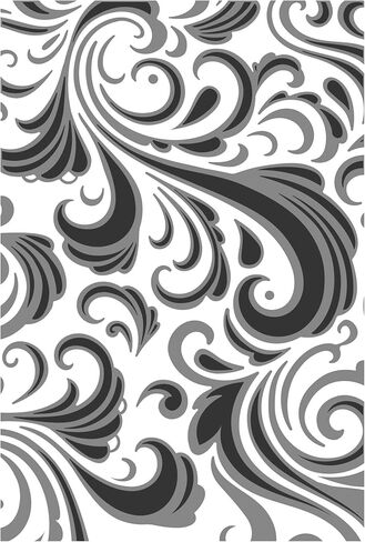 Sizzix Texture Fades MultiLevel Embossing Folder 665226 Swirls by Tim Holtz One Size, Multicolor in Kuwait