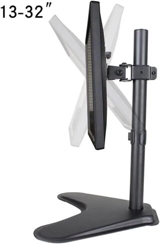 10 to 32 inch Monitor Stand Single 45° Tilt & 90° Swivel & 360° Rotation 75x75mm 100x100 Desk in Saudi Arabia