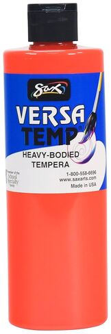 Sax Versatemp Heavy-Bodied Tempera Paint, 1 Pint, Fluorescent Red in Kuwait