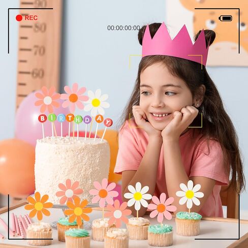 Singhoow 72 Pcs Daisy Cupcake Toppers Flower Cake Picks Toothpicks Pack Cute Cake Topper Spring Daisy Party Decorations Chrysanthemum Party Decorations for Birthday Wedding(Multicolor) in Kuwait