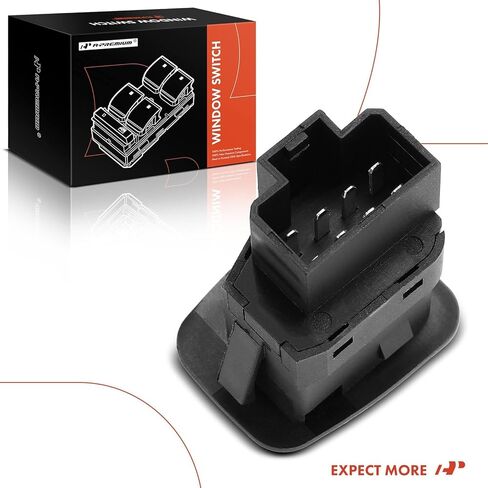 A-Premium Power Mirror Switch Compatible with 1997-2005 Ford F150 F250 F350 Super Duty Excursion Expedition Escort Thunderbird Windstar Sable, Front Left Driver Side, Replaces# F65Z17B676AB in Kuwait