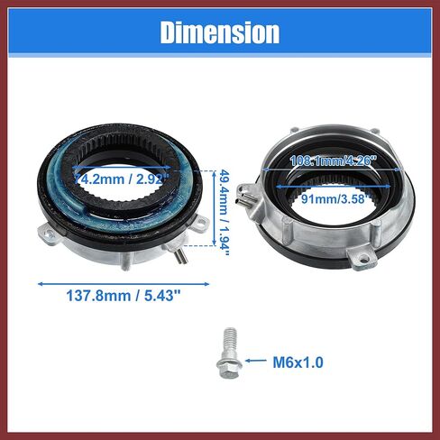 2Pcs Front 4x4 4WD Locking Hub Actuator for Ford F150 4WD 2004-2016 for Ford Expedition 4WD 2003-2015 7L1Z3C247A 4WD Hub Auto Locking Actuator Replace Parts in Kuwait