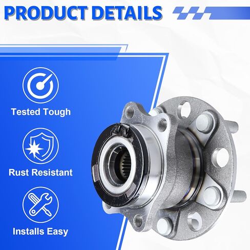 512333 Rear Wheel Bearing Hub Assembly with 5 Lug Compatible with Dodge Caliber 2007-2008, Fit for Jeep Compass 2007-2017, Fit for Jeep Patriot 2007-2017 in Kuwait