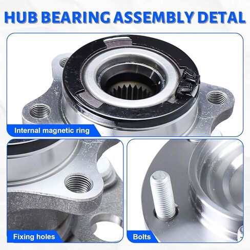 512333 Rear Wheel Bearing Hub Assembly with 5 Lug Compatible with Dodge Caliber 2007-2008, Fit for Jeep Compass 2007-2017, Fit for Jeep Patriot 2007-2017 in Kuwait