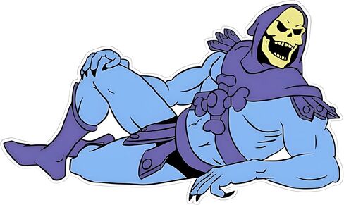 Funny Skeleton Villain Vinyl Decal – Waterproof Cartoon Sticker for Cars Bumpers Windows or Bikes – Bold Attitude Character Design in Saudi Arabia