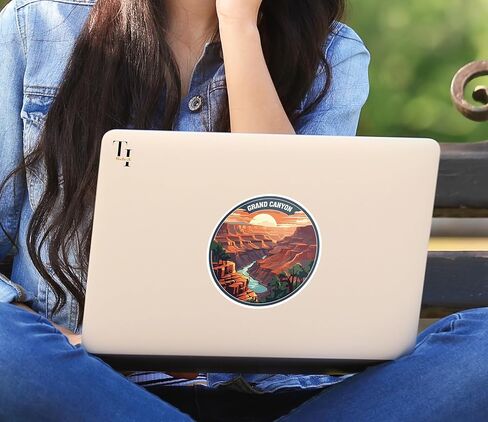THATS IT - Grand Canyon Sticker– Vinyl Decal for Car and Truck– Waterproof Camping Decal for Window– Indoor and Outdoor Use– Removable Mirror Sticker – Pack of 2 - TI- 413 in Saudi Arabia