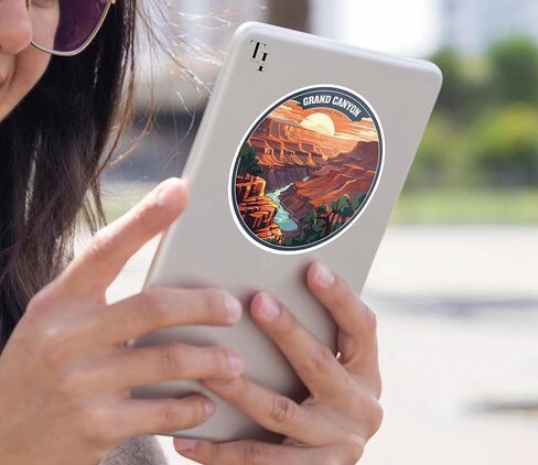 THATS IT - Grand Canyon Sticker– Vinyl Decal for Car and Truck– Waterproof Camping Decal for Window– Indoor and Outdoor Use– Removable Mirror Sticker – Pack of 2 - TI- 413 in Saudi Arabia