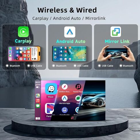 [6G+128G] 8-Core Car Radio for Honda CRV 2007-2011 Android Car Stereo with Bluetooth GPS,Hodozzy 9 Inch Touch Screen with Wireless Carplay Android Auto,WiFi USB,DSP,FM RDS in Saudi Arabia
