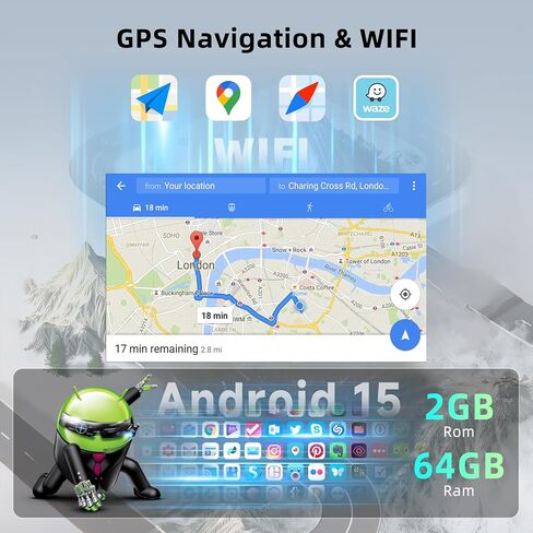 [6G+128G] 8-Core Car Radio for Honda CRV 2007-2011 Android Car Stereo with Bluetooth GPS,Hodozzy 9 Inch Touch Screen with Wireless Carplay Android Auto,WiFi USB,DSP,FM RDS in Saudi Arabia