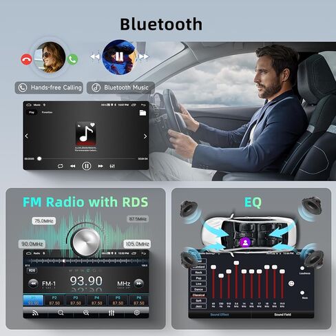 [6G+128G] 8-Core Car Radio for Honda CRV 2007-2011 Android Car Stereo with Bluetooth GPS,Hodozzy 9 Inch Touch Screen with Wireless Carplay Android Auto,WiFi USB,DSP,FM RDS in Saudi Arabia