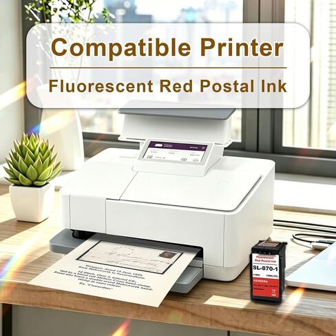 SL-870-1 XXL Postage Red Ink Cartridge Compatible for Pitney Bowes SL870-1 Fluorescent Red Ink Cartridges for New SendPro Mailstation Postage Meter (CSD1) 2-Pack 18ML in Kuwait
