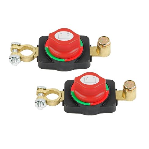 2 Pcs Top Post Battery Disconnect Switch 12V-48V Fit for Car RV Boat Marine RV and Vehicle, Heavy Duty Battery Shut Off Switches in Saudi Arabia