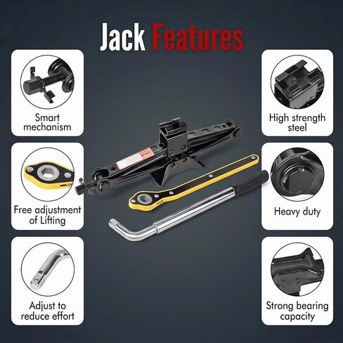 Spare Tire Kit Compatible with 2018-2026 Forester, 2024-2026 Crosstrek - Includes 18x4 Rim, 145/85R18 Spare Wheel, 27.7" Rolling Diameter, Includes car Jack kit and Spare tire Carrying Case. in Saudi Arabia