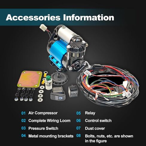 High Performance 12V Air Compressor Replacement For ARB CKMA12 On-Board Air Compressor For Tire Inflation Air Locker activation etc 12V Single Motor Air Compressor CKMA12 Air Compressor in Saudi Arabia