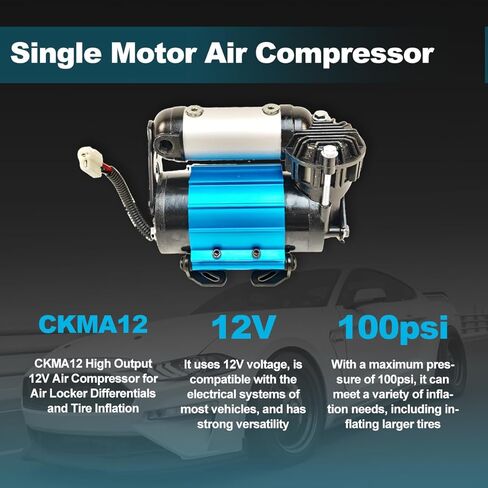 High Performance 12V Air Compressor Replacement For ARB CKMA12 On-Board Air Compressor For Tire Inflation Air Locker activation etc 12V Single Motor Air Compressor CKMA12 Air Compressor in Saudi Arabia