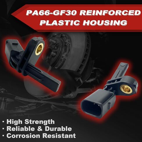 ABS Wheel Speed Sensor 4Pcs: Front Rear Left & Right Compatible with Volkswagen 2005-18 Jetta L4 2.0L L4 1.8L, 2010-14 Golf L4 2.0L L5 2.5L, Audi 2006-13 A3 L4 2.0L,Porsche 2004-05 Carrera GT V10 5.7L in Saudi Arabia