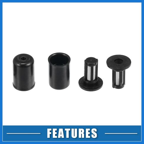 Fuel Injector O Rings Seals No.06164P8EA00 with Micro Filters Fuel Injector Repair Kit for Honda Odyssey Pilot 2001-2004 Rubber Black (Set of 6) Auto Accessories in Saudi Arabia