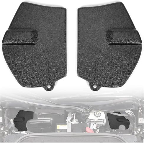 HECASA Front Strut Shock Tower Cover Compatible with 2020-2024 Chevy Chevrolet Corvette C8 Front Strut Shocking Absorbing Tower Cover ABS Plastic Black Set of 2 in Kuwait
