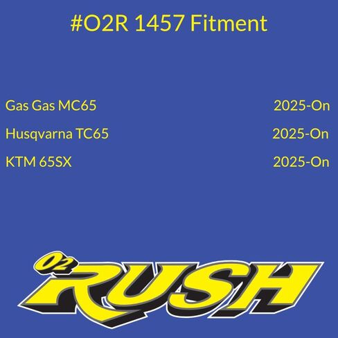 O2 RUSH High-Performance Saw-Tooth Foam Air Filter – Fits KTM 65 SX & Gas Gas MC 65 (2021-2025) – Replaces OEM A40506015000 – Washable Reusable Junior Race Filter in Saudi Arabia