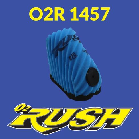 O2 RUSH High-Performance Saw-Tooth Foam Air Filter – Fits KTM 65 SX & Gas Gas MC 65 (2021-2025) – Replaces OEM A40506015000 – Washable Reusable Junior Race Filter in Saudi Arabia