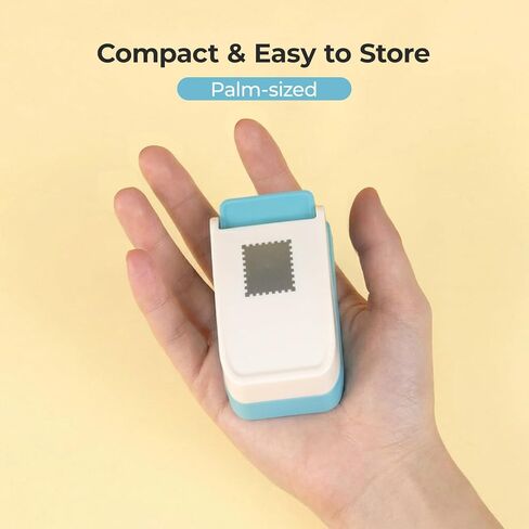 HTVRONT Stamp Punch, 1X0.8inch Postage Stamp Punch, Rectangular Stamps Shaped Paper Punch, Stamp Cutter Hole Punch for Paper Crafts, Scrapbook Supplies (1 * 1.08inch) in Kuwait