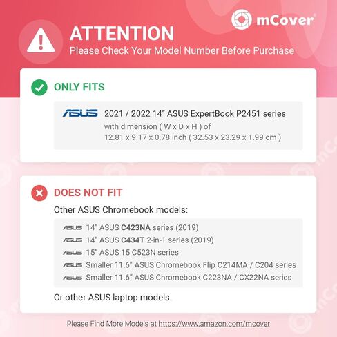 mCover Case ONLY Compatible with 2021~2022 14-inch ASUS ExpertBook P2 P2451 Series Windows Laptop Computers (NOT Fitting Any Other ASUS Models) - Aqua in Kuwait