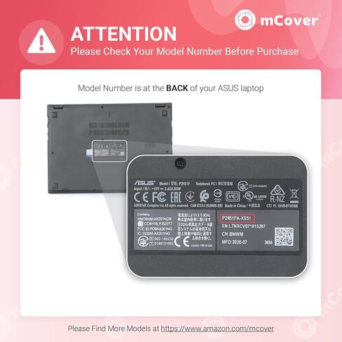 mCover Case ONLY Compatible with 2021~2022 14-inch ASUS ExpertBook P2 P2451 Series Windows Laptop Computers (NOT Fitting Any Other ASUS Models) - Aqua in Kuwait