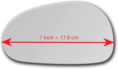 New Replacement Flat Mirror Glass with Full Size Adhesive for 1994-2004 Ford Mustang Driver Side View Left LH in Kuwait