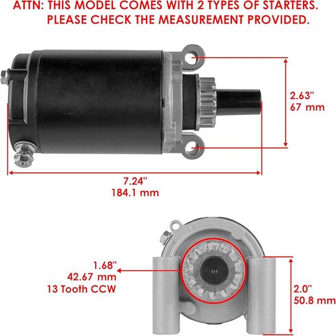 Caltric Starter Compatible With Kohler 1209808 1209815S 1209815 1209820S 1209820 1209804 in Kuwait