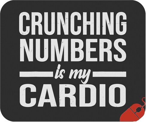 Funny Accounting Mousepad Accountants Mouse Pad - Accountant Actuary Sport Cardio Mousemat 9.2 Inch Mouse Mats T-Shirt Gag in Saudi Arabia