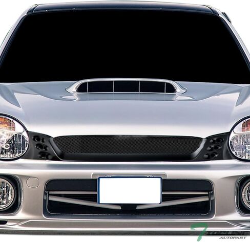 7422455798753 Compatible With 2002-2003 Subaru Impreza WRX Matte Black STI Style Mesh Front Bumper Grill Grille in Saudi Arabia