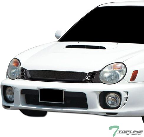7422455798753 Compatible With 2002-2003 Subaru Impreza WRX Matte Black STI Style Mesh Front Bumper Grill Grille in Saudi Arabia