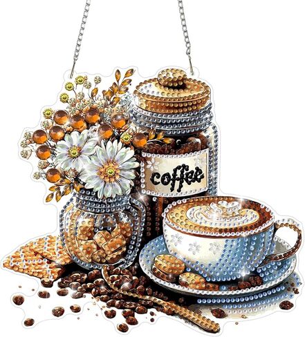 Maxbye White Dandelion Diamond Paints by Number Kits ، Flowers Diamond Art Kits للبالغين ، لوحات ماس ​​كاملة الماس للطلاء لتديين الجدار المنزلي ، 12 × 16 بوصة in Kuwait