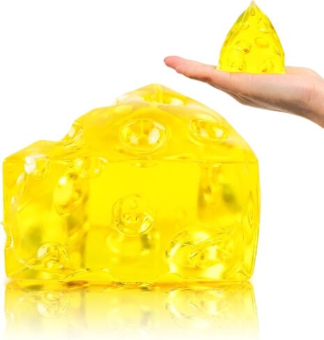 JIAHO Cheese Squishy Toys for Kids – 1PC Slow Rising Sensory Fidget Toy Sugar Squishy Ball, Squeeze Stress Balls for Adults Office Desk, Decompression Gift for Stress & Anxiety Relief in Saudi Arabia