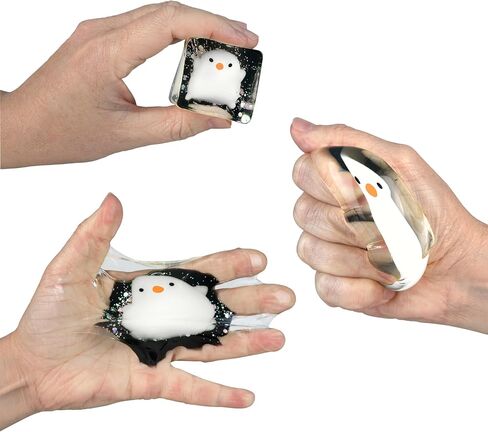 ORB Tabalicious TABA Squishy Glow in The Dark White لعبة مكعب الإجهاد الفرخ - ناعمة، لزجة، متوهجة TABA Squishy Animal Stress Cubes - Fun Stress Ball Squishies - Kawaii Fidget Toys للأطفال والكبار in Kuwait