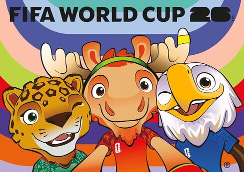 FIFA - Mascots - 300 Large Piece Jigsaw Puzzle from Buffalo Games - Colorful Puzzles for Adults – Precision-Cut Pieces, Beautiful Artwork, and Hours of Fun - Official Licensed Product in Kuwait