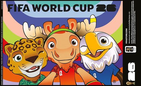 FIFA - Mascots - 300 Large Piece Jigsaw Puzzle from Buffalo Games - Colorful Puzzles for Adults – Precision-Cut Pieces, Beautiful Artwork, and Hours of Fun - Official Licensed Product in Kuwait