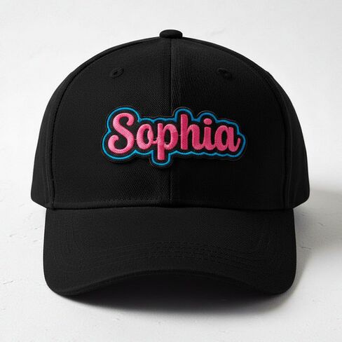 Custom Name Patch Embroidered – Personalized Text – Sizes 2" to 11" – Iron On, Sew On, or Hook & Loop – Name Tag for Uniform, Work Shirt, Hat, Backpack – Gift for Birthday, Christmas in Kuwait