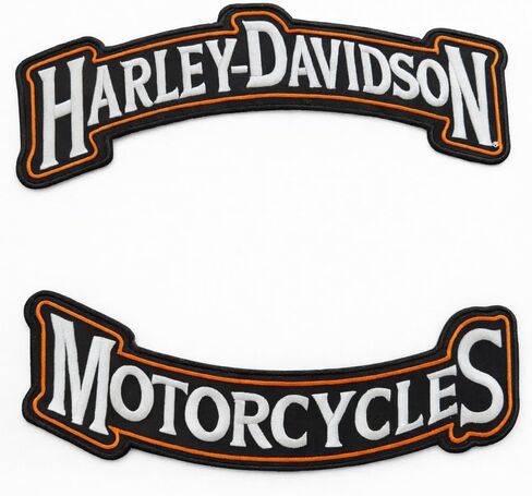 Premium Large Rocker Motorcycle-Themed Embroidered Harley Patch Set – Back Jacket Vest Sew-On/Iron-On Biker Style Emblem (2-Piece Set) in Kuwait
