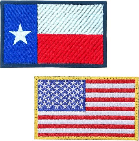 USA Texas Flag Embroidered Patches American Texas State Flags Patch US Texas Military Tactical Patch Team Logo Decorations(2Pack) in Saudi Arabia