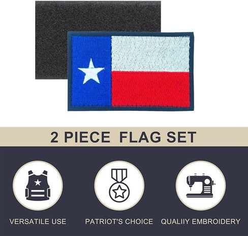 USA Texas Flag Embroidered Patches American Texas State Flags Patch US Texas Military Tactical Patch Team Logo Decorations(2Pack) in Saudi Arabia