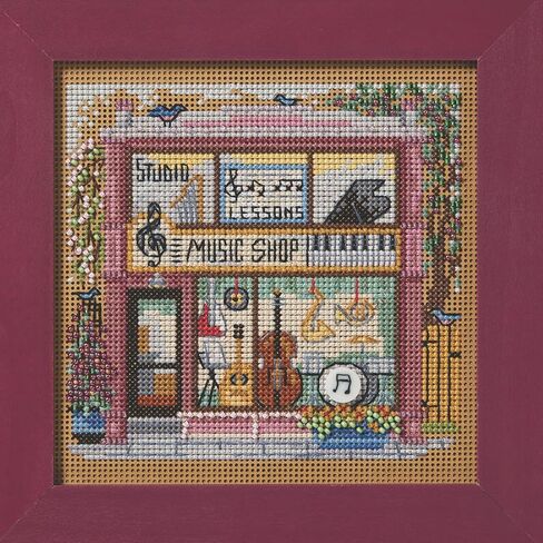 Mill Hill Music Shop Beaded Counted Cross Stitch Kit Buttons & Beads 2026 Spring Series MH142611, 5.25 x 5.25 inches, Multi in Kuwait