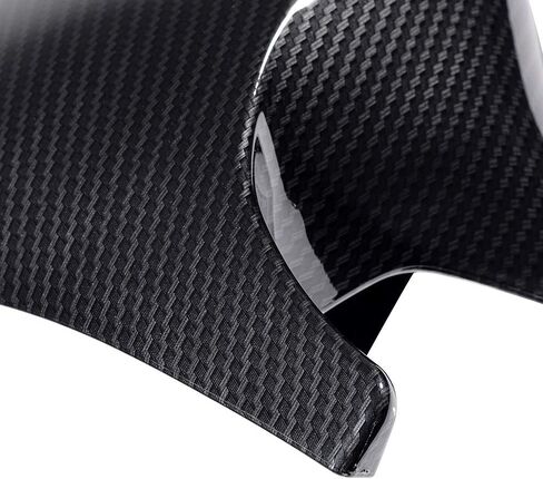 Carbon Fiber Side Mirror Cover Caps & Glossy Black Dual Slat Kidney Grille Grill Kit for BMW 2006-2010 E92 E93 328i 335i Coupe Convertible 2 Door OE# 51712155451, 51167135098 in Saudi Arabia