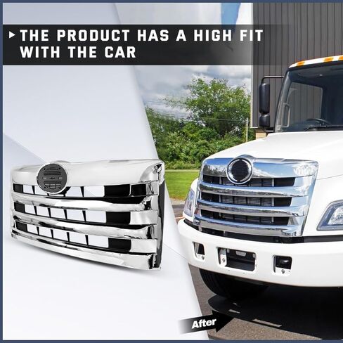 Front Chrome Grill Grille fit for 2011+ Hino 238 258 268 338 Semi Trucks in Kuwait
