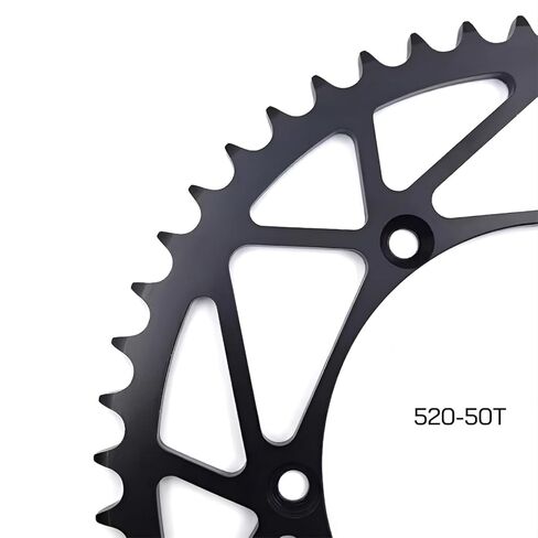 Factory Rear Sprocket Carbon Steel Black 50T for Honda CRF250R CRF250RX CRF450R CRF450RX CRF450X 2002-2026 - Replaces OEM Part 41203-MKE-A00 in Saudi Arabia