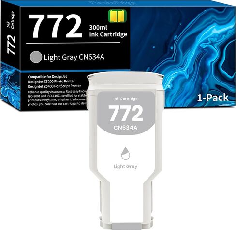 772 رمادي فاتح 300 مل CN634A استبدال خرطوشة الحبر لـ HP 772 CN634A حبر DesignJet Z5200 Z5400 ، 1 حزمة in Kuwait