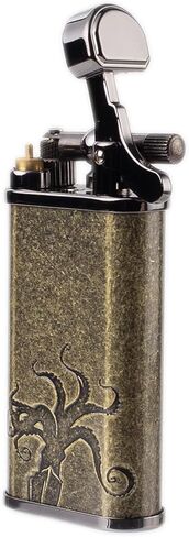 Takara Japanese Dual Flame أنابيب أخف وزناً - قابلة لإعادة التعبئة ، الزاوية والقابلة للتعديل ذات الأطول الناعمة ، قمة فليب ، ودية السفر ، وتستخدم البوتان (النحاس) in Kuwait