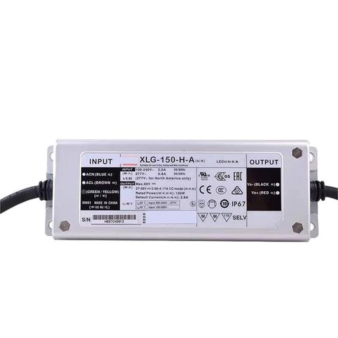 1pcs XLG-150-H-A Constant Power Mode LED Lighting Driver Buit-in Active PFC Function AC-DC IP67 Power Supply in Saudi Arabia