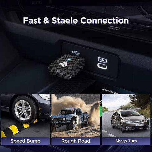 Android Auto Wireless Adapter for Car Small Android auto Dongle for Converts Wired Android Auto to Wireless Android Auto for Car Model 2017+ Play Plug in Saudi Arabia